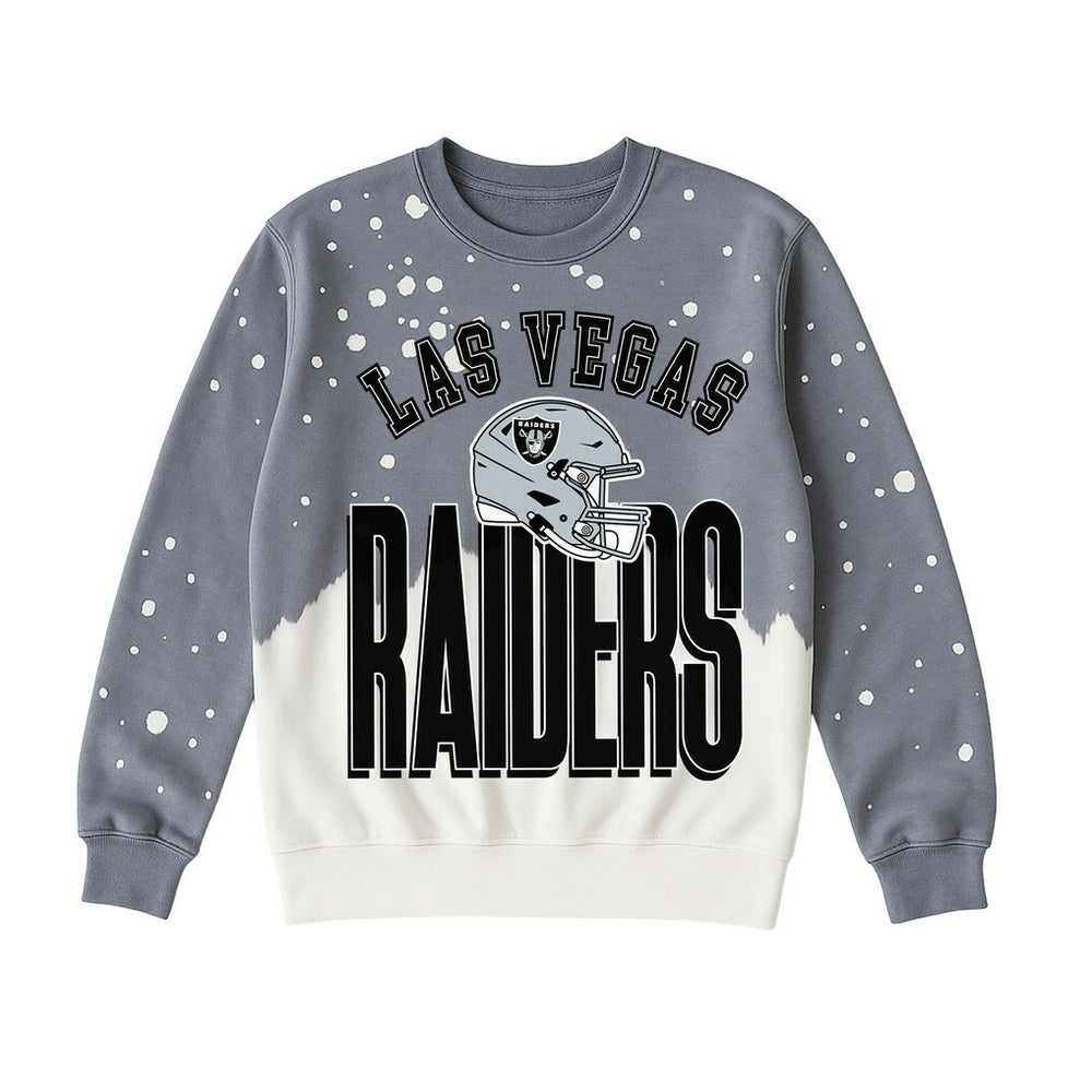 Las Vegas Raiders Gameday Couture Women's Arch Rivals Faded Wash Sweatshirt | NFL Discount