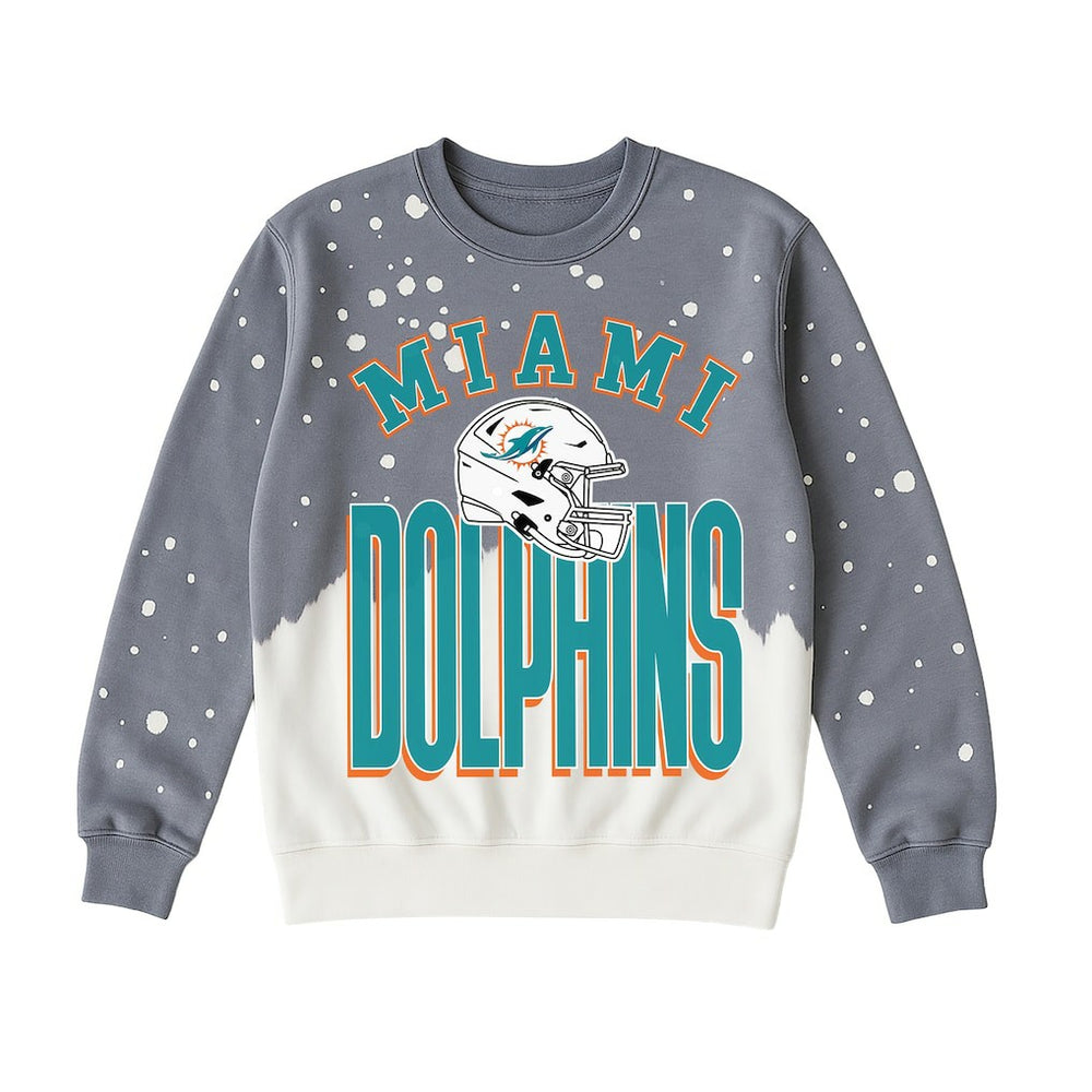 Miami Dolphins Gameday Couture Women's Arch Rivals Faded Wash Sweatshirt | NFL Sale
