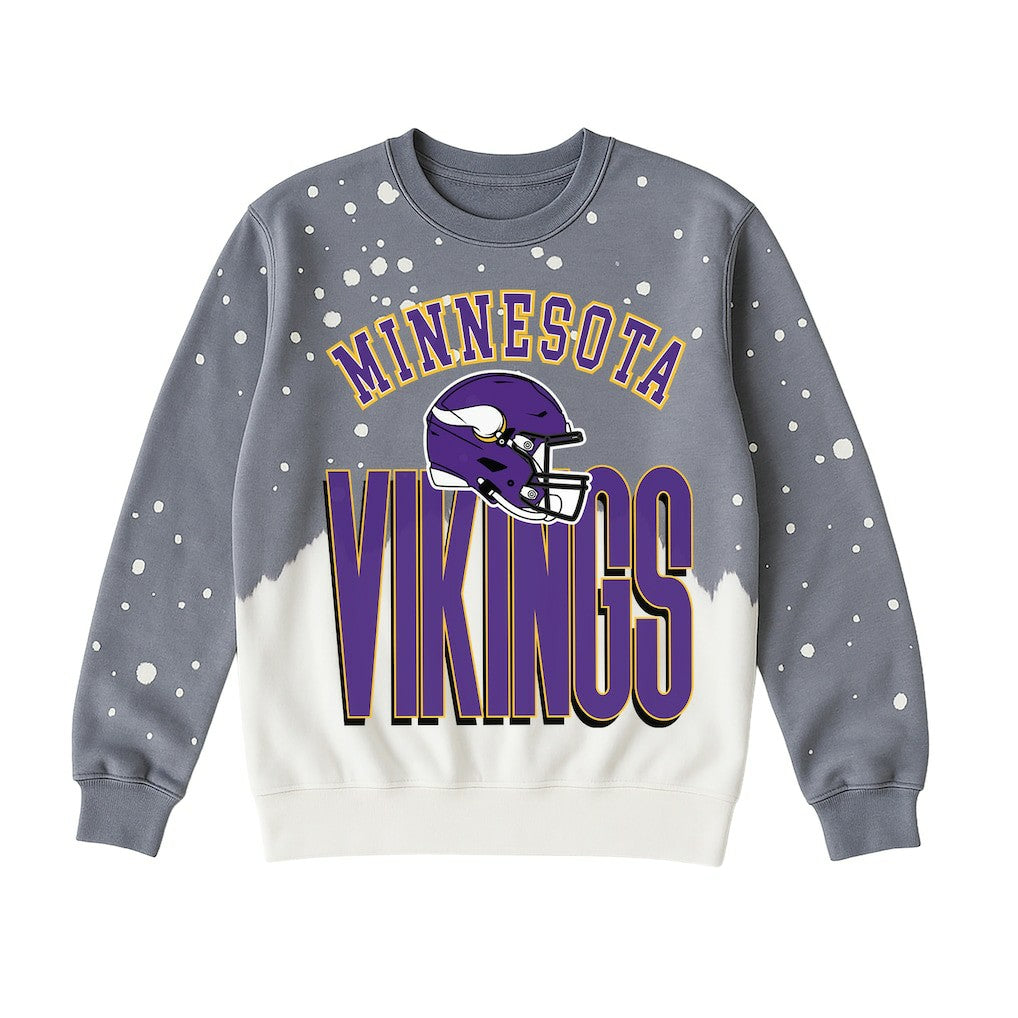 Minnesota Vikings Gameday Couture Women's Arch Rivals Faded Wash Sweatshirt | NFL Online