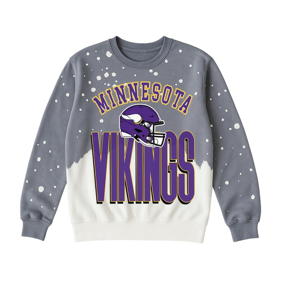 Minnesota Vikings Gameday Couture Women's Arch Rivals Faded Wash Sweatshirt | NFL Online