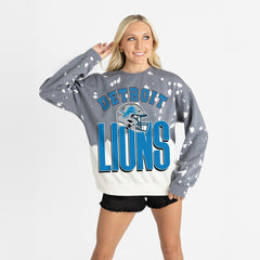 Detroit Lions Gameday Couture Women's Arch Rivals Faded Wash Sweatshirt | NFL Near me