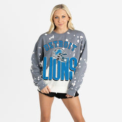 Detroit Lions Gameday Couture Women's Arch Rivals Faded Wash Sweatshirt | NFL Near me