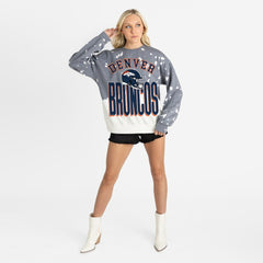 Denver Broncos Gameday Couture Women's Arch Rivals Faded Wash Sweatshirt | NFL Near me