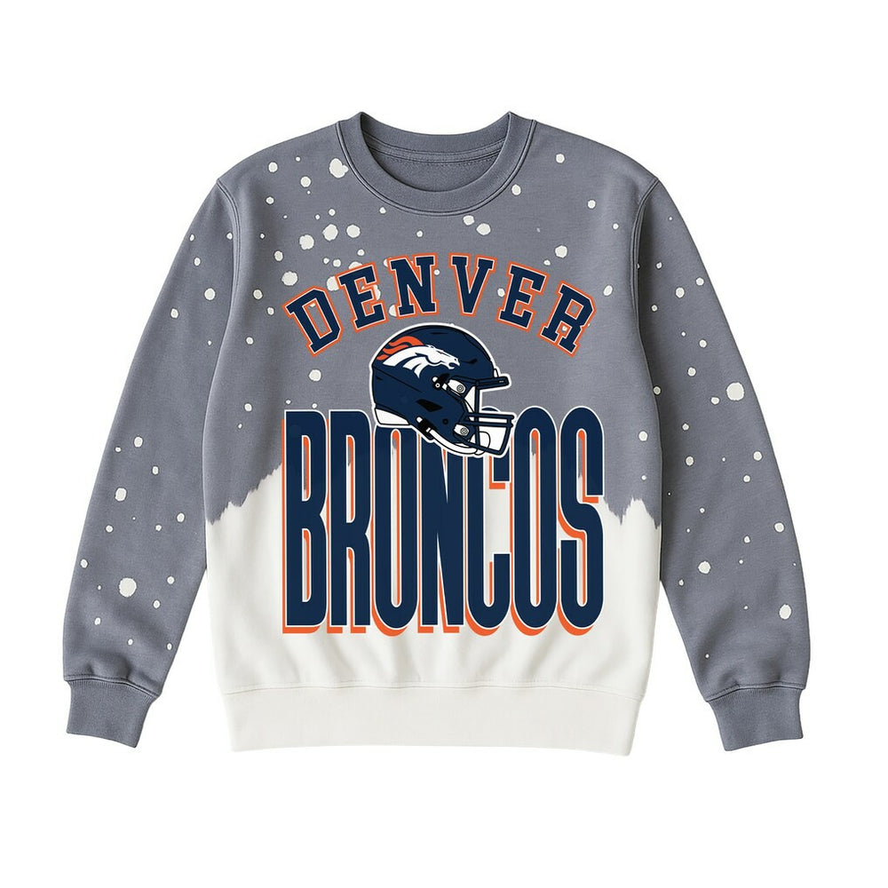 Denver Broncos Gameday Couture Women's Arch Rivals Faded Wash Sweatshirt | NFL Near me