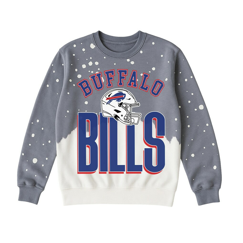 Buffalo Bills Gameday Couture Women's Arch Rivals Faded Wash Sweatshirt | NFL On sale