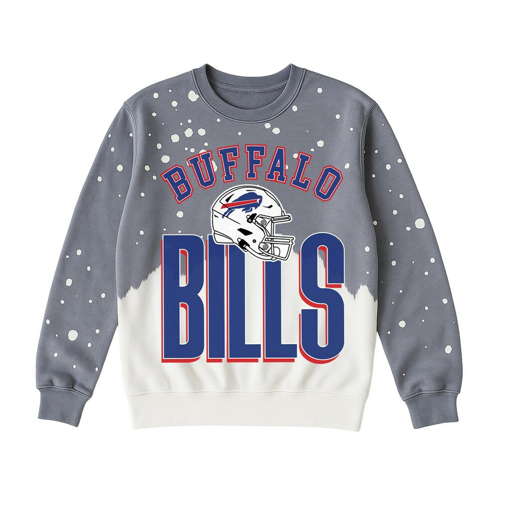 Buffalo Bills Gameday Couture Women's Arch Rivals Faded Wash Sweatshirt | NFL On sale