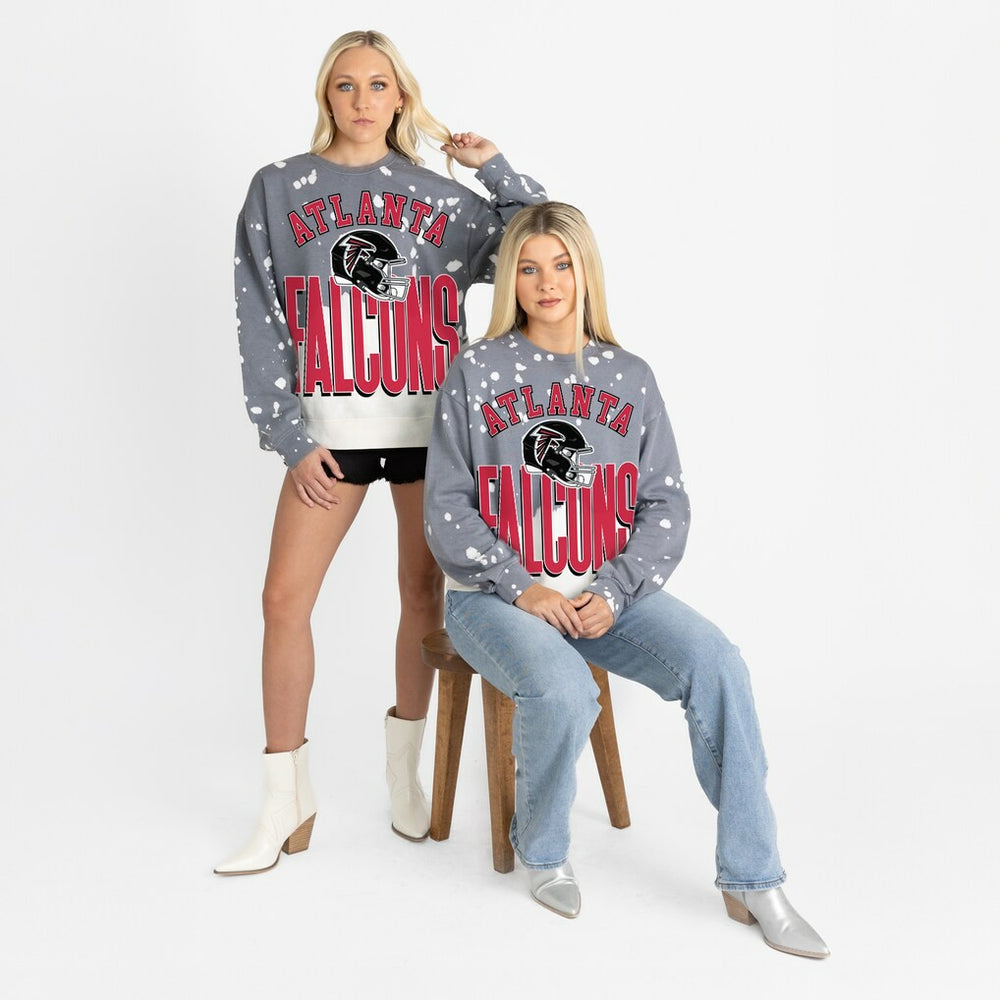Atlanta Falcons Gameday Couture Women's Arch Rivals Faded Wash Sweatshirt | NFL US
