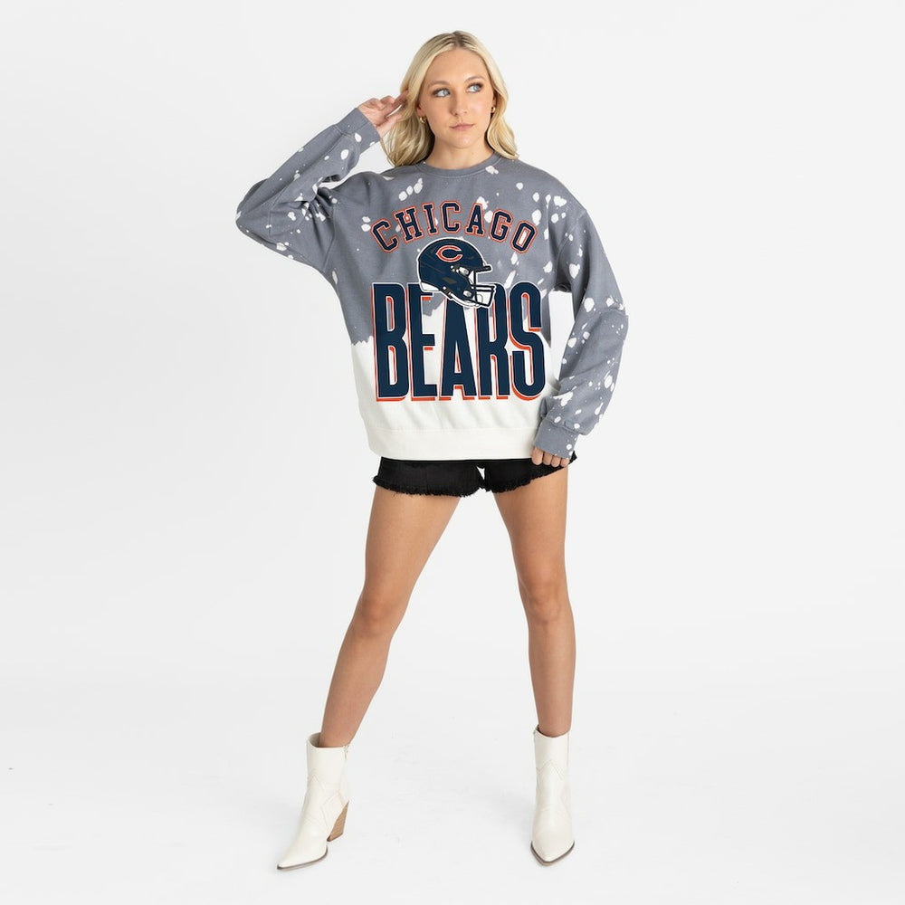 Chicago Bears Gameday Couture Women's Arch Rivals Faded Wash Sweatshirt | NFL Discount