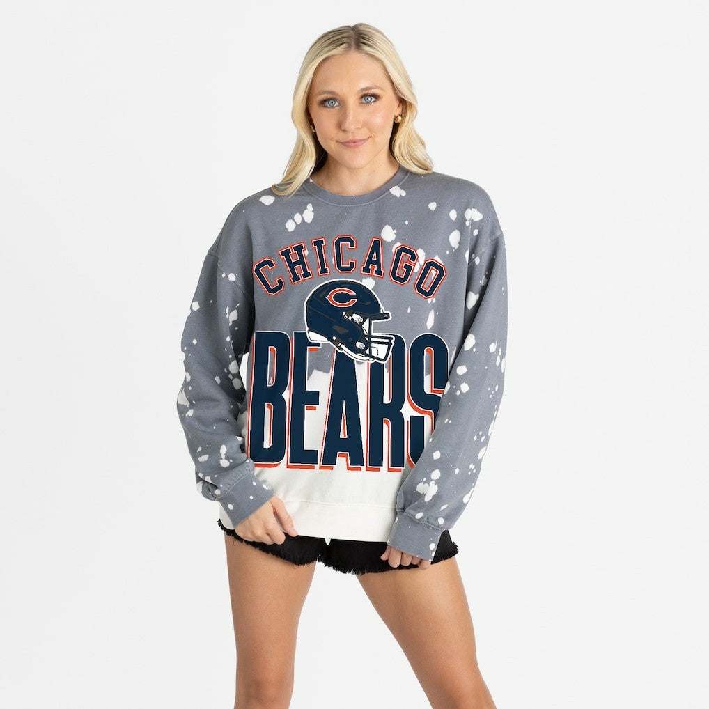 Chicago Bears Gameday Couture Women's Arch Rivals Faded Wash Sweatshirt | NFL Discount