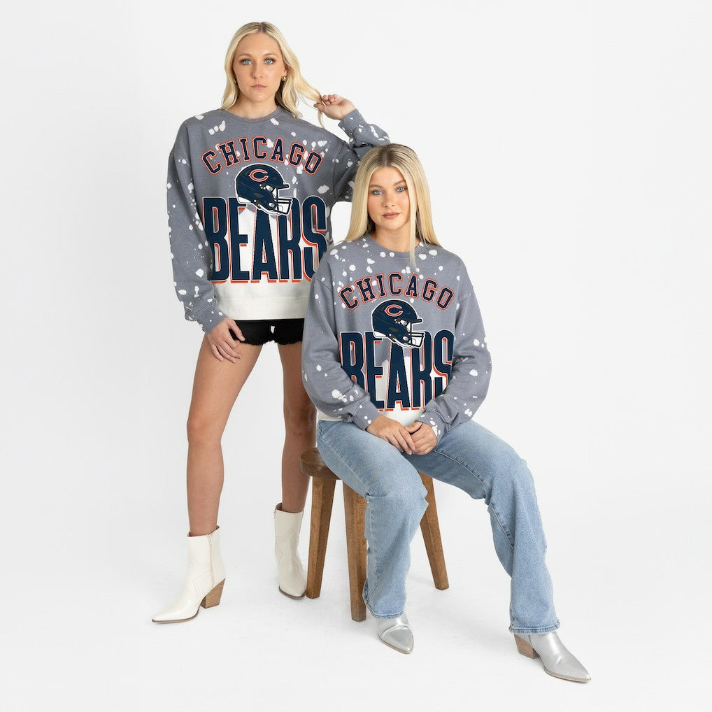Chicago Bears Gameday Couture Women's Arch Rivals Faded Wash Sweatshirt | NFL Discount