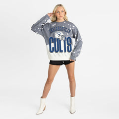 Indianapolis Colts Gameday Couture Women's Arch Rivals Faded Wash Sweatshirt | NFL New