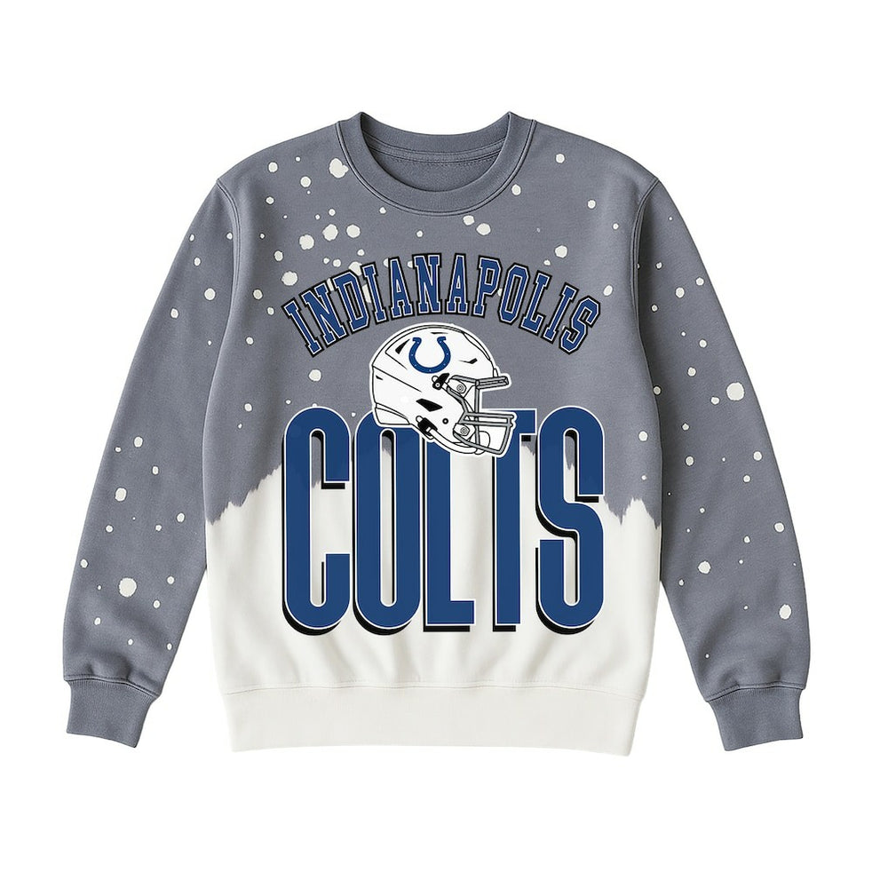 Indianapolis Colts Gameday Couture Women's Arch Rivals Faded Wash Sweatshirt | NFL New