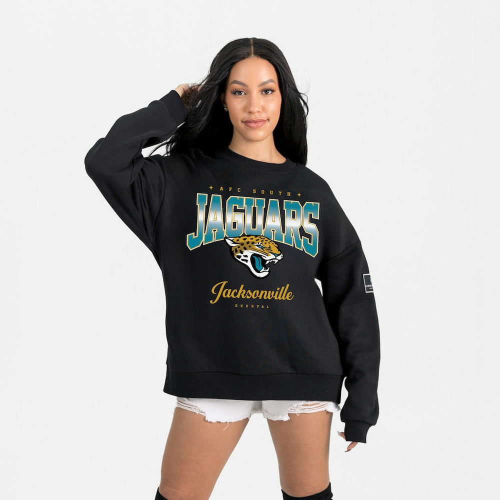 Jacksonville Jaguars Gameday Couture Women's Powerhouse Play Premium Fleece Sweatshirt | NFL On sale