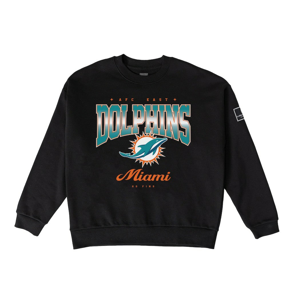 Miami Dolphins Gameday Couture Women's Powerhouse Play Premium Fleece Sweatshirt | NFL Online