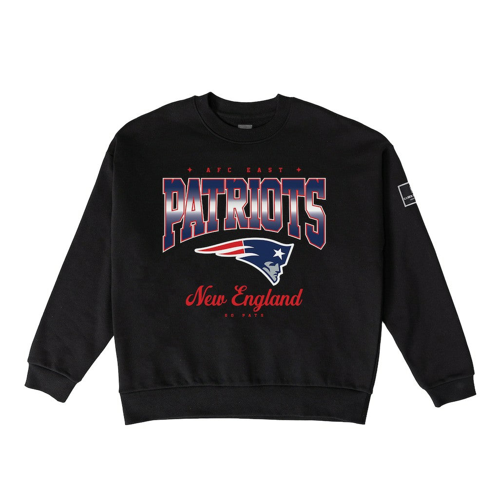 New England Patriots Gameday Couture Women's Powerhouse Play Premium Fleece Sweatshirt | NFL Discount