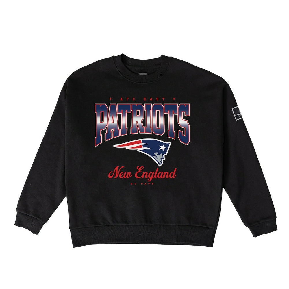 New England Patriots Gameday Couture Women's Powerhouse Play Premium Fleece Sweatshirt | NFL Discount