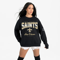 New Orleans Saints Gameday Couture Women's Powerhouse Play Premium Fleece Sweatshirt | NFL On sale