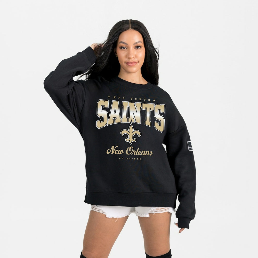 New Orleans Saints Gameday Couture Women's Powerhouse Play Premium Fleece Sweatshirt | NFL On sale