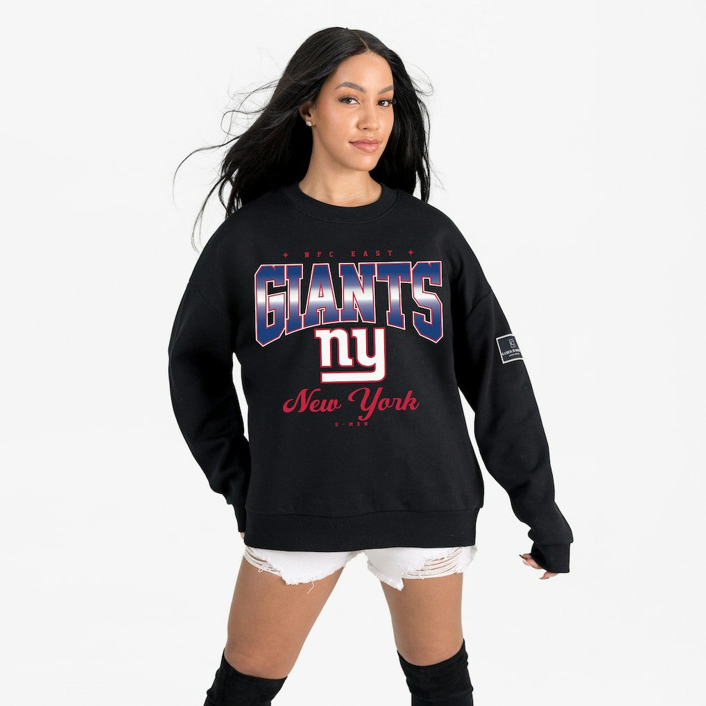 New York Giants Gameday Couture Women's Powerhouse Play Premium Fleece Sweatshirt | NFL Online