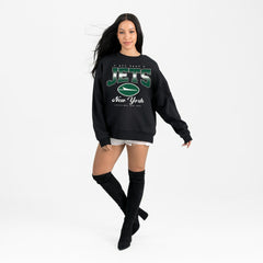 New York Jets Gameday Couture Women's Powerhouse Play Premium Fleece Sweatshirt | NFL Discount
