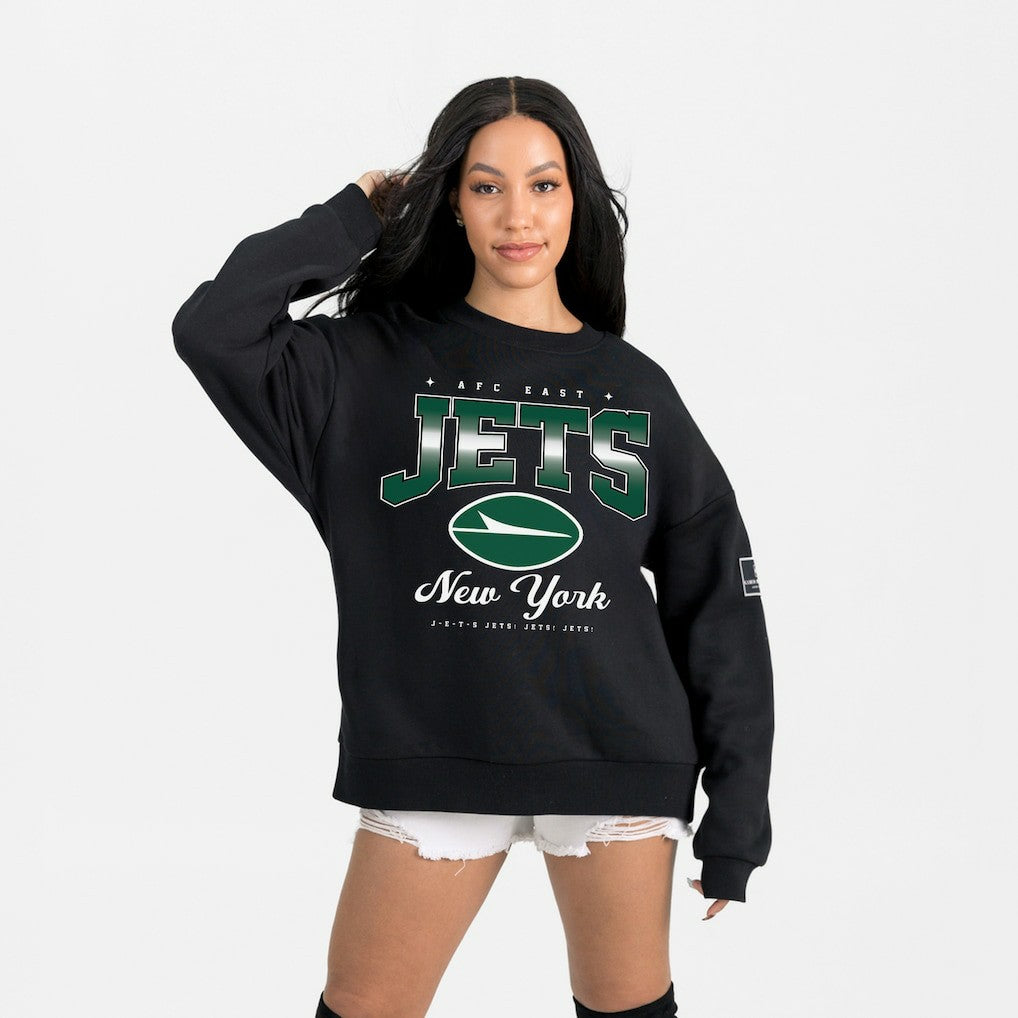 New York Jets Gameday Couture Women's Powerhouse Play Premium Fleece Sweatshirt | NFL Discount