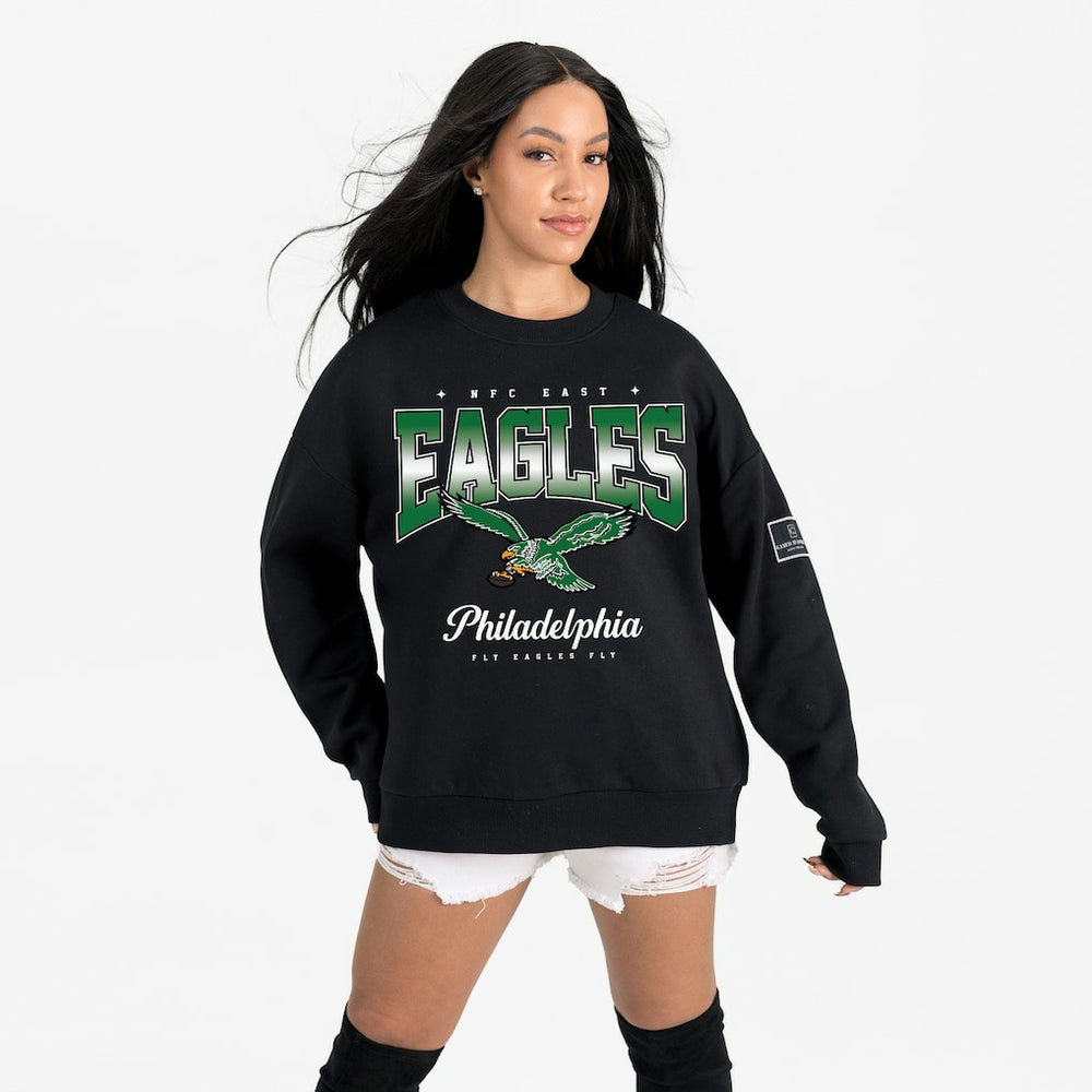 Philadelphia Eagles Gameday Couture Women's Powerhouse Play Premium Fleece Sweatshirt | NFL New