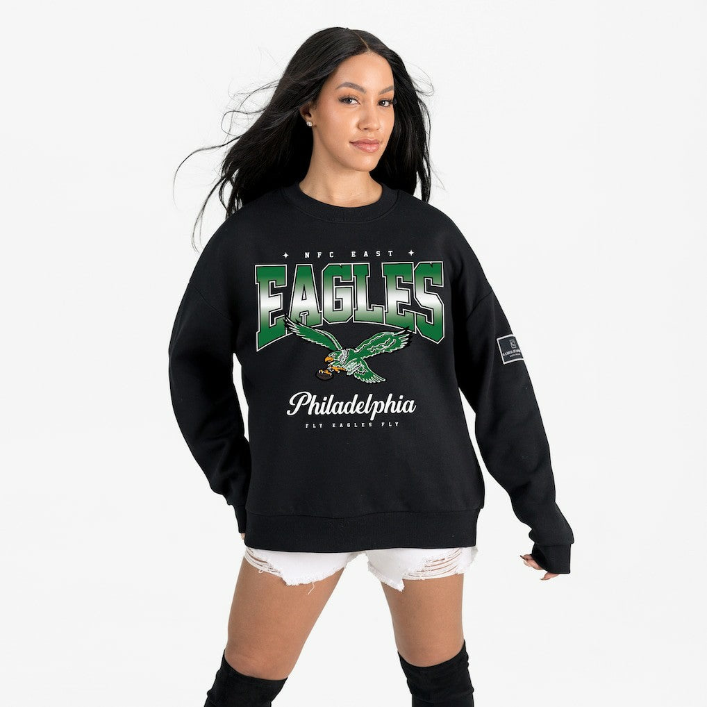 Philadelphia Eagles Gameday Couture Women's Powerhouse Play Premium Fleece Sweatshirt | NFL New