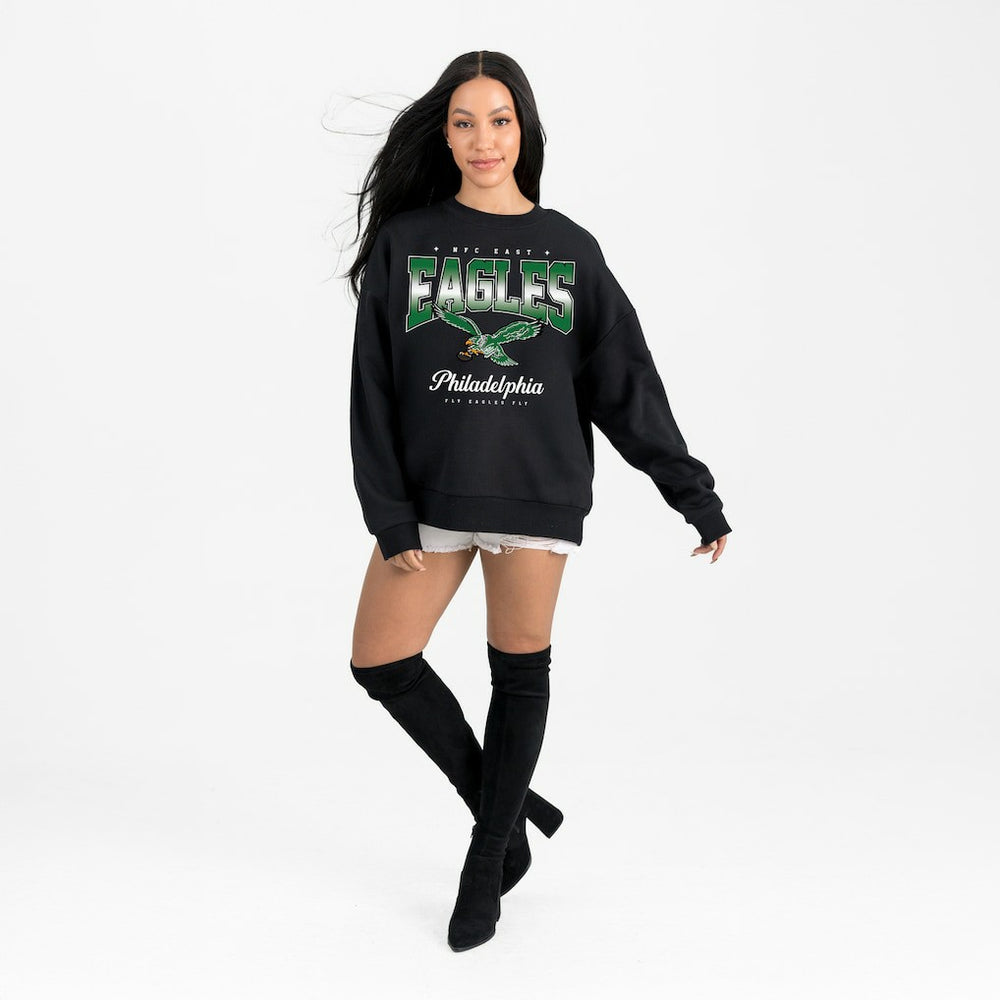 Philadelphia Eagles Gameday Couture Women's Powerhouse Play Premium Fleece Sweatshirt | NFL New