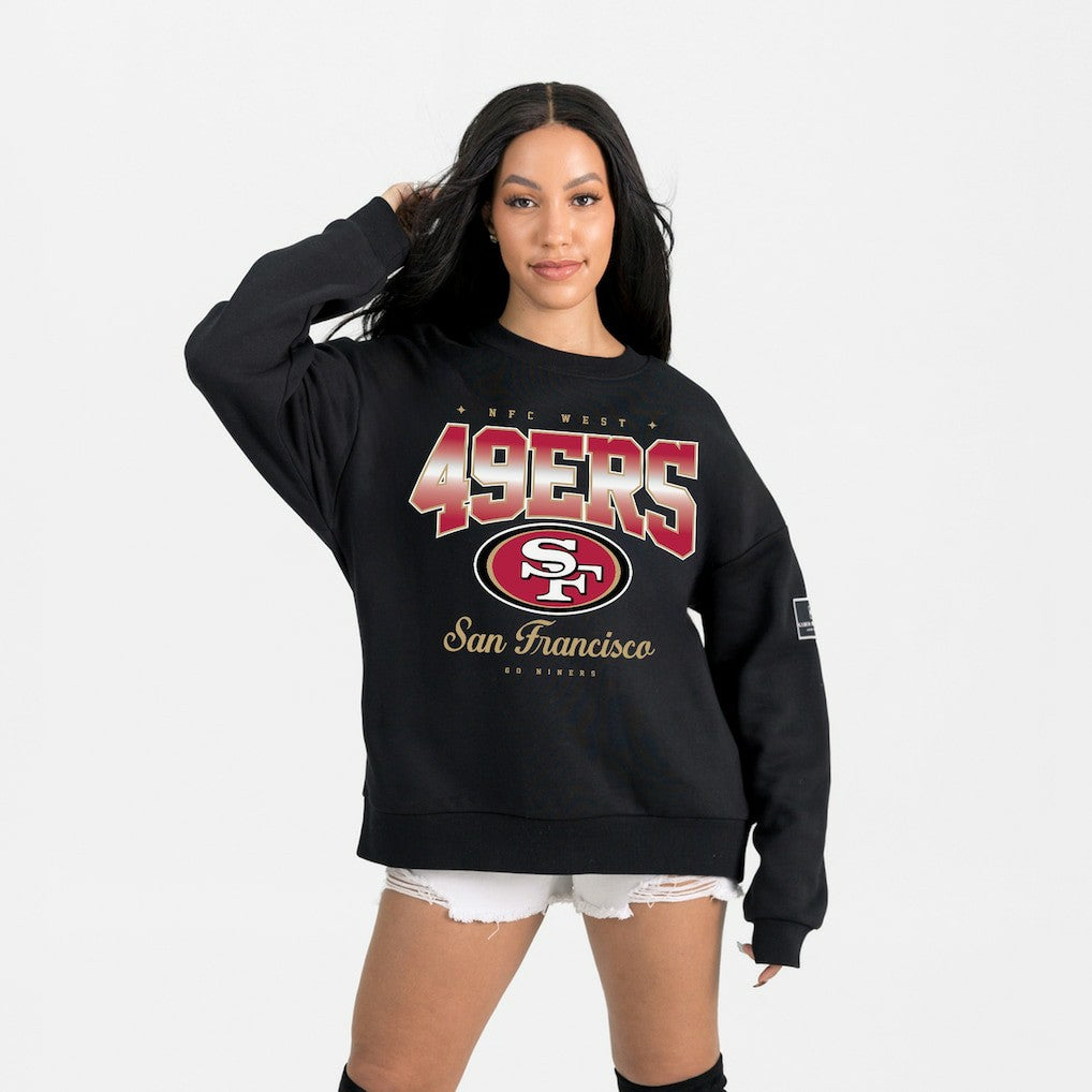 San Francisco 49ers Gameday Couture Women's Powerhouse Play Premium Fleece Sweatshirt | NFL On sale