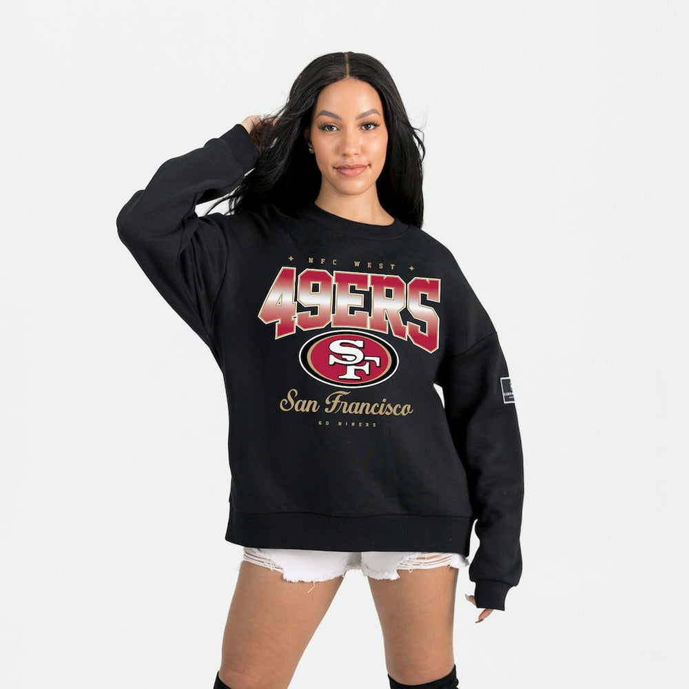 San Francisco 49ers Gameday Couture Women's Powerhouse Play Premium Fleece Sweatshirt | NFL On sale