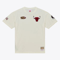 Cream Chicago Bulls Hardwood Classics Chainstitch Premium T-Shirt sale | NBA