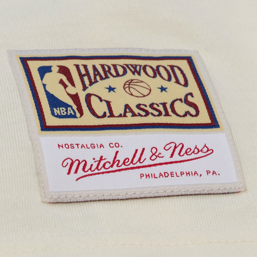 Cream Chicago Bulls Hardwood Classics Chainstitch Premium T-Shirt sale | NBA