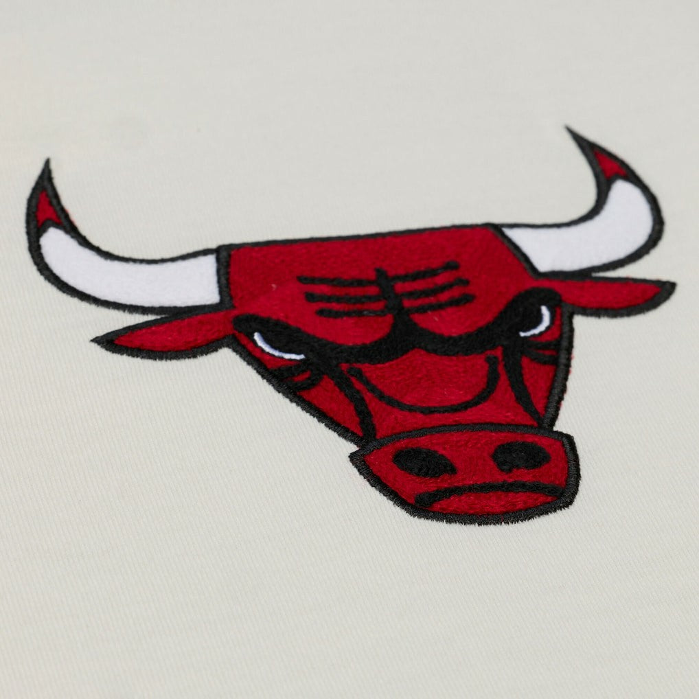 Cream Chicago Bulls Hardwood Classics Chainstitch Premium T-Shirt sale | NBA