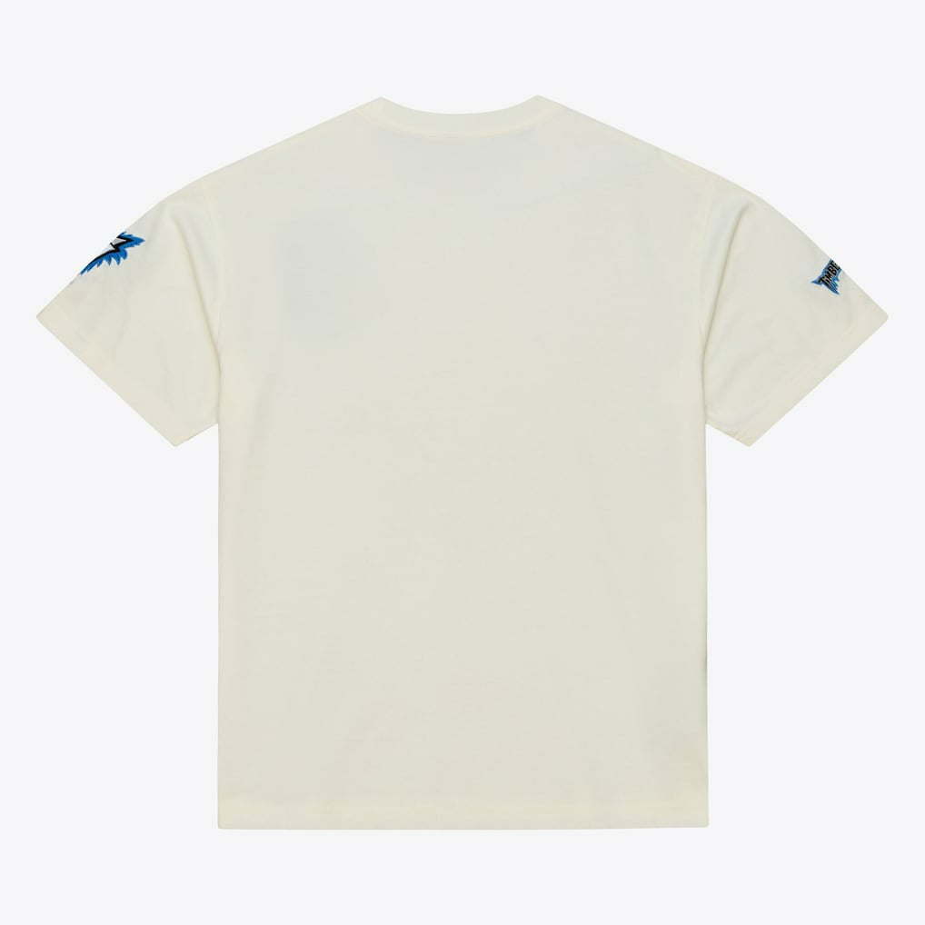 Cream Minnesota Timberwolves Hardwood Classics Chainstitch Premium T-Shirt | NBA