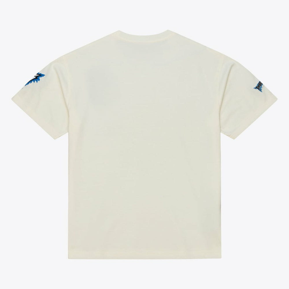 Cream Minnesota Timberwolves Hardwood Classics Chainstitch Premium T-Shirt | NBA