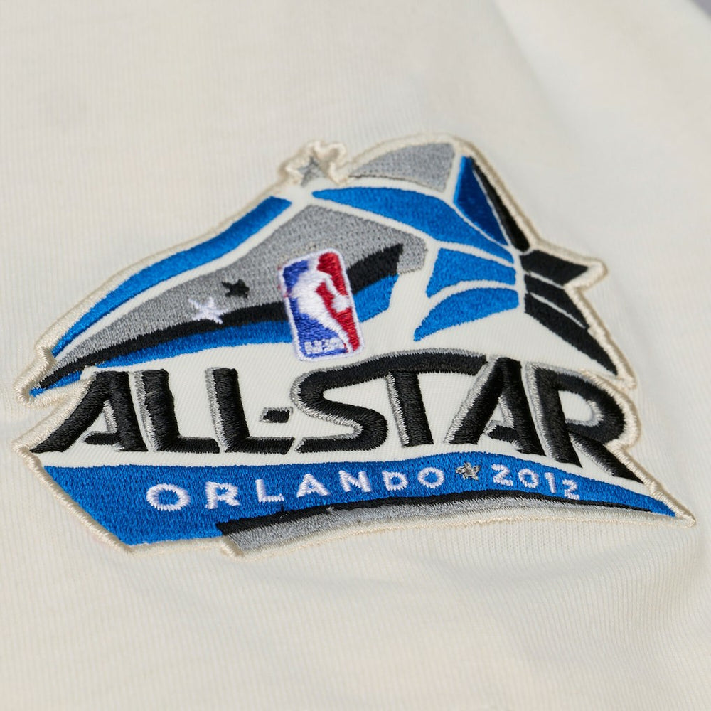 Cream Orlando Magic Hardwood Classics Chainstitch Premium T-Shirt | NBA