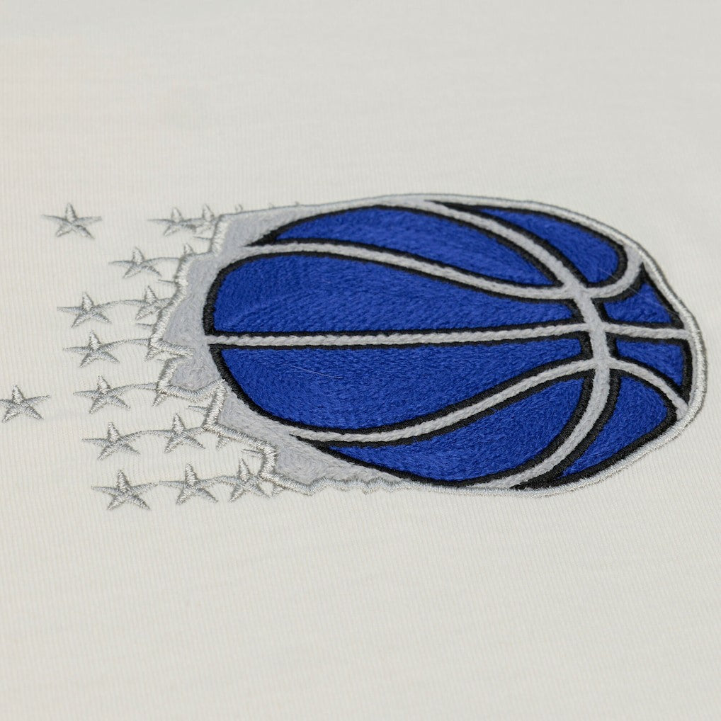 Cream Orlando Magic Hardwood Classics Chainstitch Premium T-Shirt | NBA