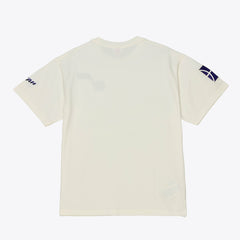 Cream Utah Jazz Hardwood Classics Chainstitch Premium T-Shirt | NBA
