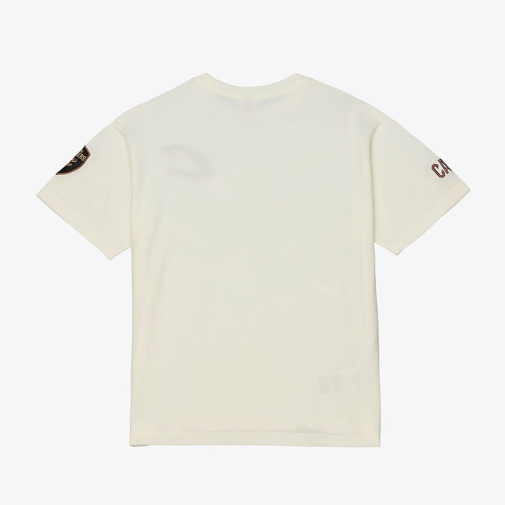 Cream Cleveland Cavaliers Hardwood Classics Chainstitch Premium T-Shirt sale | NBA