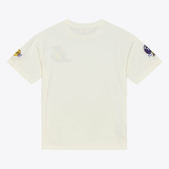 Cream Los Angeles Lakers Hardwood Classics Chainstitch Premium T-Shirt | NBA