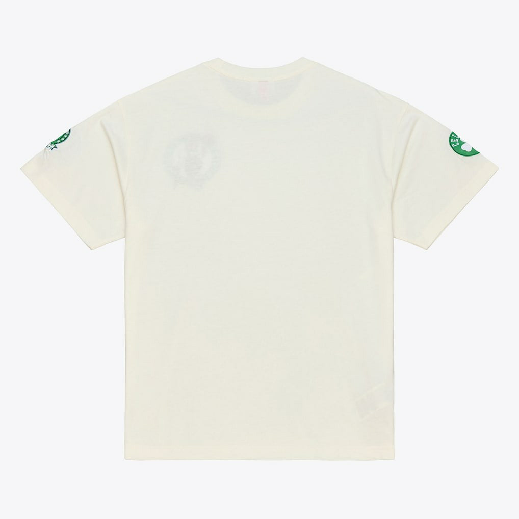 Cream Boston Celtics Hardwood Classics Chainstitch Premium T-Shirt | NBA