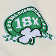 Cream Boston Celtics Hardwood Classics Chainstitch Premium T-Shirt | NBA