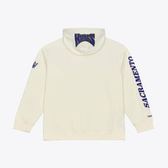 Cream Sacramento Kings Hardwood Classics Chainstitch Premium Fleece Hoodie | NBA