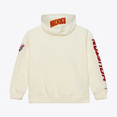 Cream Houston Rockets Hardwood Classics Chainstitch Premium Fleece Hoodie | NBA