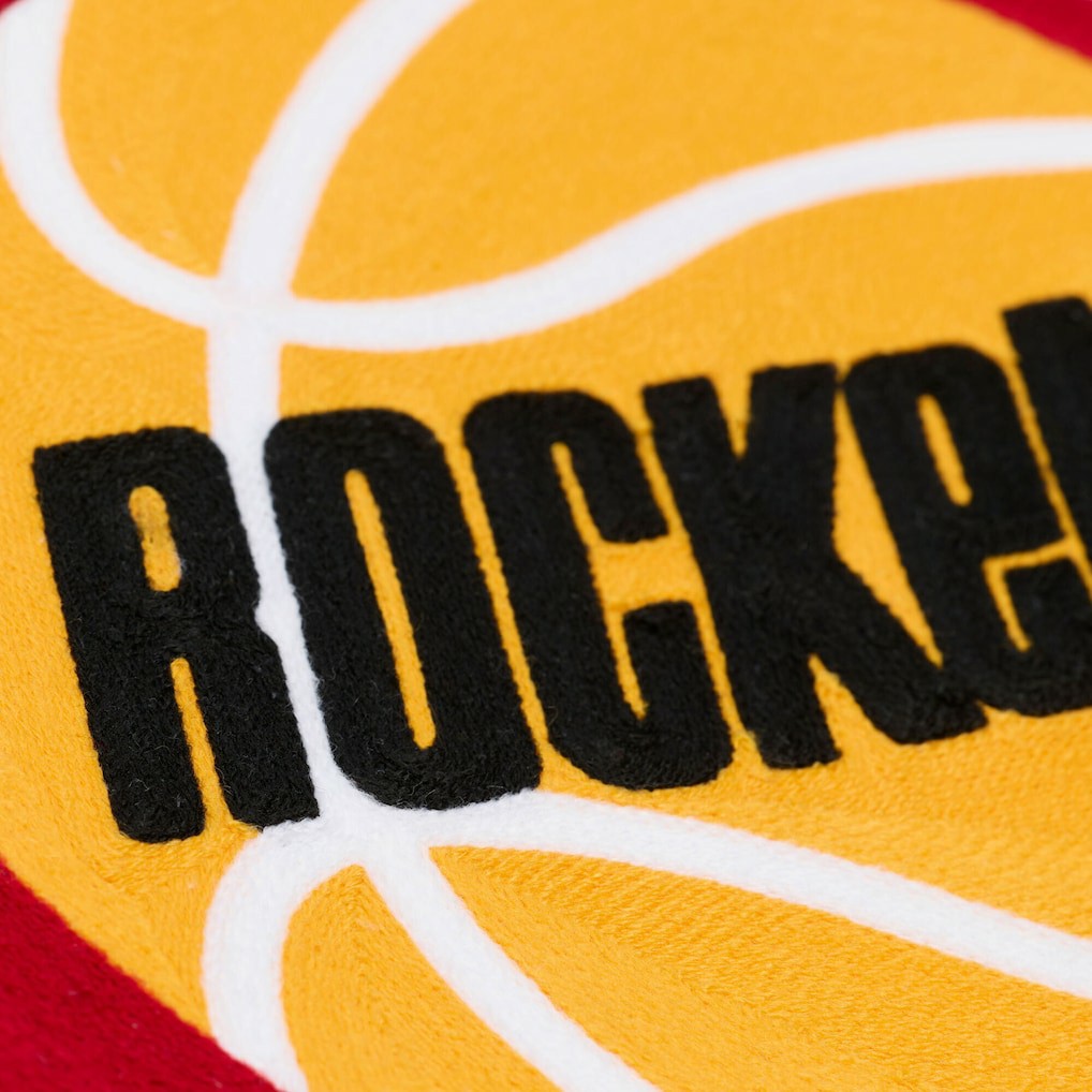 Cream Houston Rockets Hardwood Classics Chainstitch Premium Fleece Hoodie | NBA