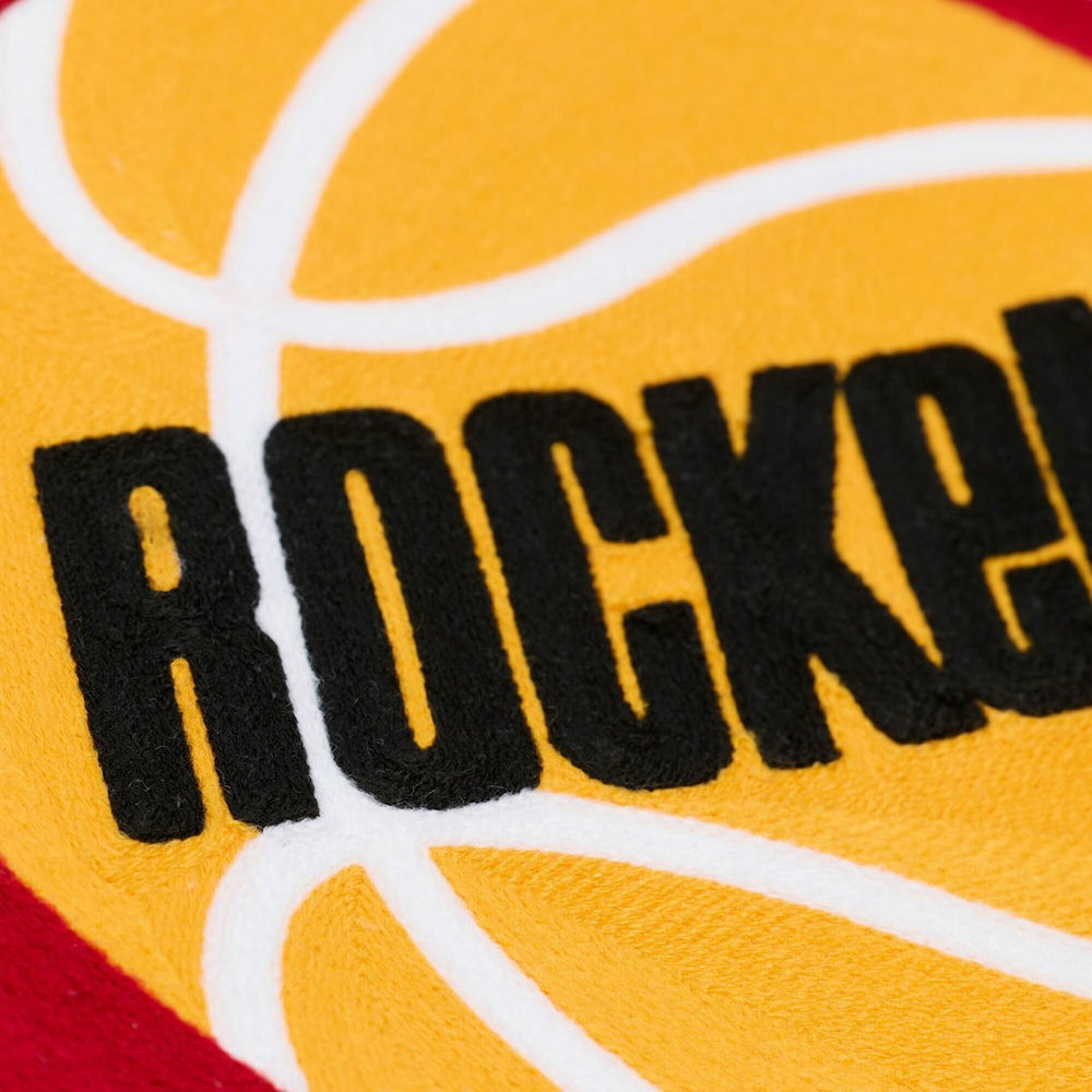 Cream Houston Rockets Hardwood Classics Chainstitch Premium Fleece Hoodie | NBA