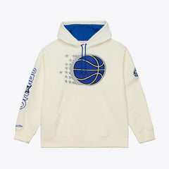 Cream Orlando Magic Hardwood Classics Chainstitch Premium Fleece Hoodie | NBA