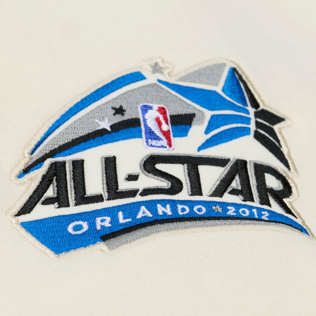 Cream Orlando Magic Hardwood Classics Chainstitch Premium Fleece Hoodie | NBA