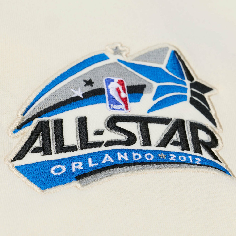 Cream Orlando Magic Hardwood Classics Chainstitch Premium Fleece Hoodie | NBA