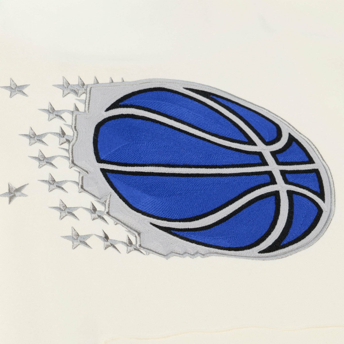 Cream Orlando Magic Hardwood Classics Chainstitch Premium Fleece Hoodie | NBA